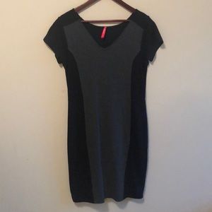 Ruby ribbon black and grey dress